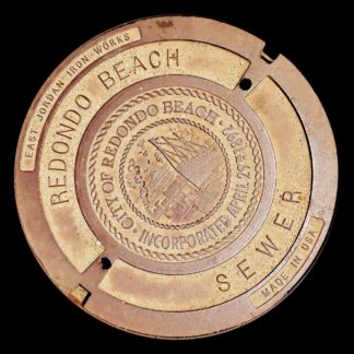 photo: manhole cover / utilities access in Redondo Bach, California