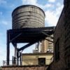 photo: a rooftop water tower (AKA 'tank') in New York City